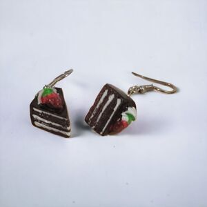 Chocolate Cake Earrings (2-A024) - Earrings/Jewelry for Women